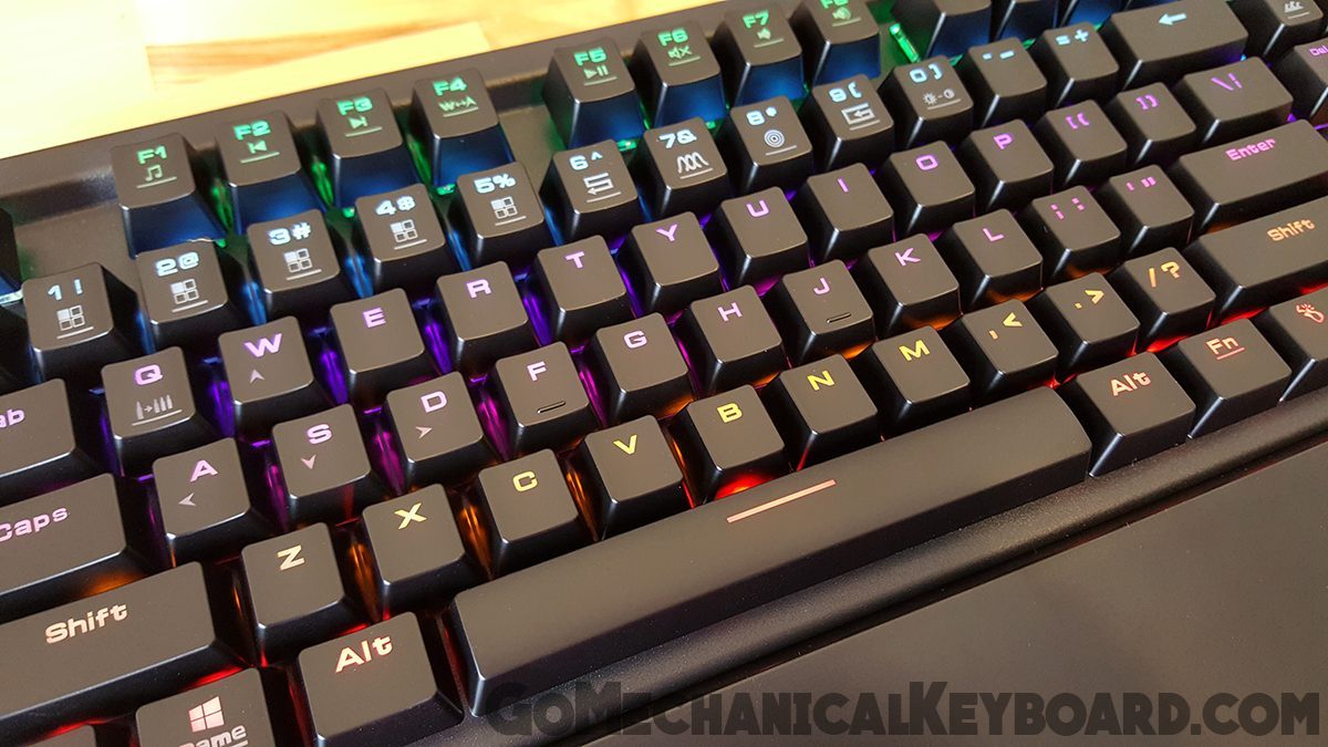 Gamdias Hermes RGB review hermes keycap icons