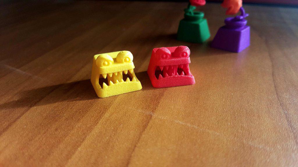 3D printer keycap monsters