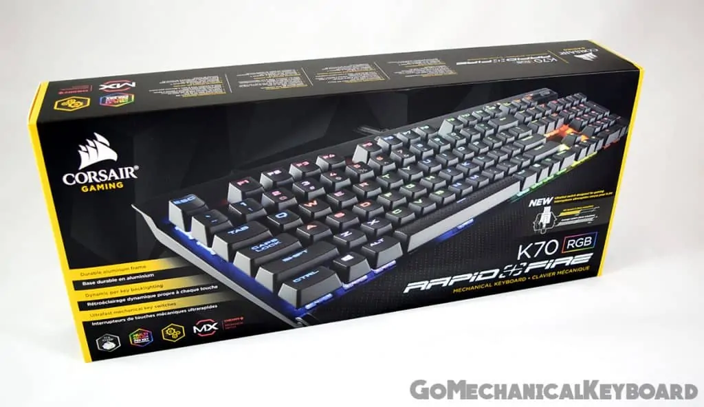 corsair k70 rgb rapidfire box