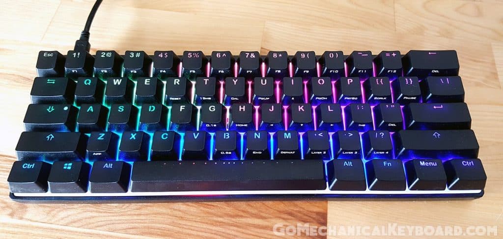 Vortex Pok3r rgb backliting