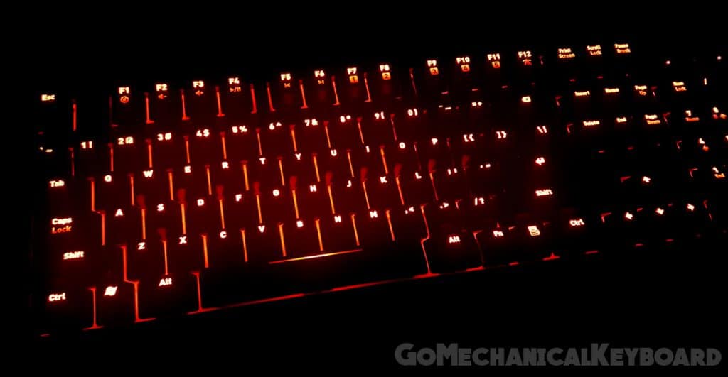 fnatic rush red backlighting