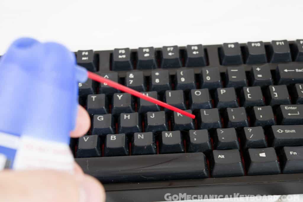 canned air clean keyboard