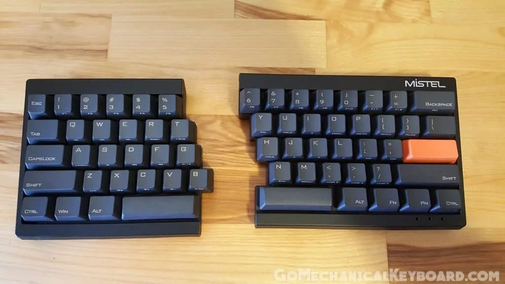 mistel barocco mechanical keyboard split